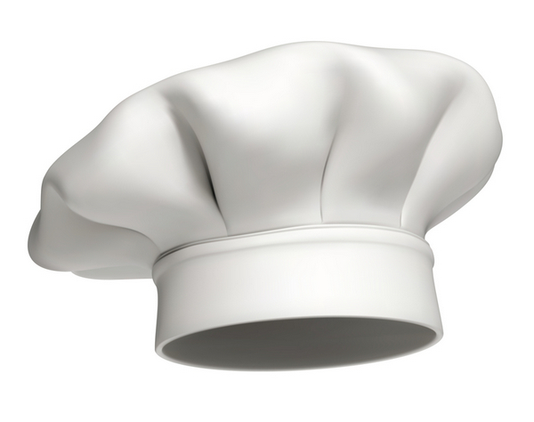 Chef hat vector icon – isolated